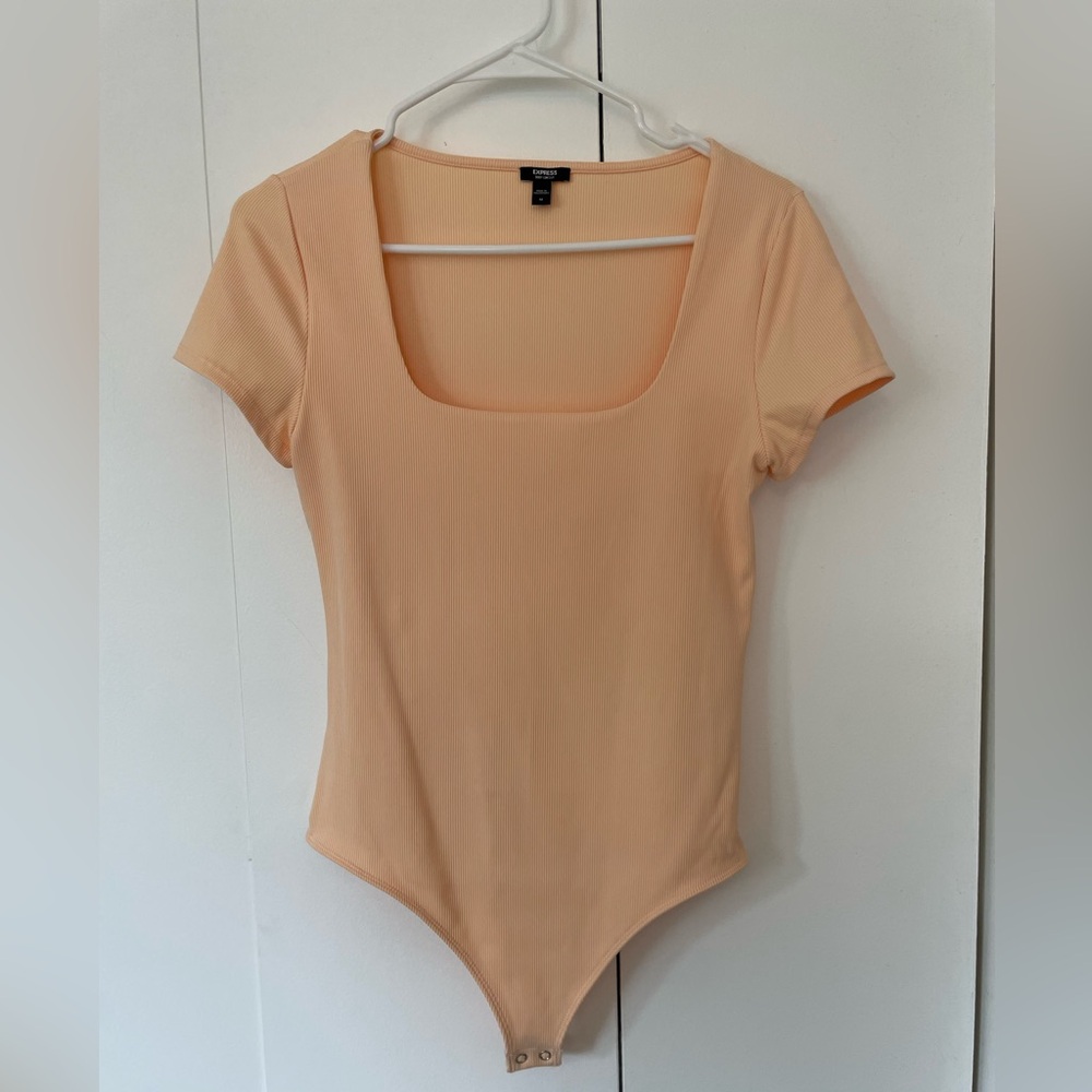 Express Body Contour Stretch Square Neck Bodysuit
